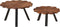 vidaXL - Salontafels - 2 - st - massief - gerecycled - hout - en - ijzer