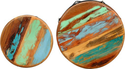 vidaXL - Salontafels - 2 - st - massief - gerecycled - hout