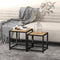 vidaXL - Salontafels - 2 - st - MDF - zwart - en - geel