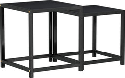vidaXL - Salontafels - 2 - st - MDF - zwart
