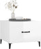 vidaXL - Salontafels - 2 - st - met - metalen - poten - 50x50x40 - cm - hoogglans - wit