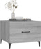 vidaXL - Salontafels - 2 - st - met - metalen - poten - 50x50x40 - cm - grijs - sonoma
