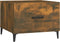 vidaXL - Salontafels - 2 - st - met - metalen - poten - 50x50x40 - cm - gerookt - eiken