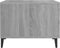 vidaXL - Salontafels - 2 - st - met - metalen - poten - 50x50x40 - cm - grijs - sonoma