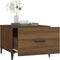 vidaXL - Salontafels - 2 - st - met - metalen - poten - 50x50x40 - cm - bruin - eikenkleur