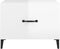 vidaXL - Salontafels - 2 - st - met - metalen - poten - 50x50x40 - cm - hoogglans - wit