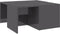 vidaXL - Salontafels - 4 - st - 33x33x33 - cm - bewerkt - hout - hoogglans - grijs