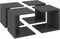 vidaXL - Salontafels - 4 - st - 33x33x33 - cm - bewerkt - hout - hoogglans - grijs