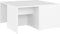 vidaXL - Salontafels - 4 - st - 33x33x33 - cm - bewerkt - hout - wit