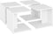 vidaXL - Salontafels - 4 - st - 33x33x33 - cm - bewerkt - hout - wit