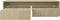 vidaXL - Salontafelset - 100x100x26,5 - cm - bewerkt - hout - sonoma - eikenkleurig