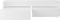 vidaXL - Salontafelset - 100x100x26,5 - cm - bewerkt - hout - wit