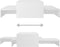 vidaXL - Salontafelset - 100x100x26,5 - cm - bewerkt - hout - wit