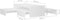 vidaXL - Salontafelset - 100x100x26,5 - cm - bewerkt - hout - wit