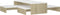 vidaXL - Salontafelset - 100x100x26,5 - cm - wit - en - sonoma - eikenkleurig