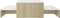 vidaXL - Salontafelset - 100x100x26,5 - cm - wit - en - sonoma - eikenkleurig
