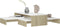 vidaXL - Salontafelset - 100x100x26,5 - cm - wit - en - sonoma - eikenkleurig