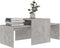 vidaXL - Salontafelset - 100x48x40 - cm - bewerkt - hout - betongrijs