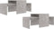 vidaXL - Salontafelset - 100x48x40 - cm - bewerkt - hout - betongrijs