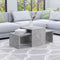 vidaXL - Salontafelset - 100x48x40 - cm - bewerkt - hout - betongrijs