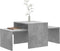vidaXL - Salontafelset - 100x48x40 - cm - bewerkt - hout - betongrijs