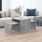 vidaXL - Salontafelset - 100x48x40 - cm - bewerkt - hout - betongrijs
