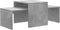 vidaXL - Salontafelset - 100x48x40 - cm - bewerkt - hout - betongrijs