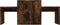vidaXL - Salontafelset - 100x48x40 - cm - bewerkt - hout - gerookt - eikenkleurig