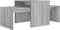 vidaXL - Salontafelset - 100x48x40 - cm - bewerkt - hout - grijs - sonoma - eikenkleur