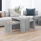 vidaXL - Salontafelset - 100x48x40 - cm - bewerkt - hout - grijs - sonoma - eikenkleur
