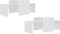 vidaXL - Salontafelset - 100x48x40 - cm - bewerkt - hout - hoogglans - wit