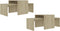 vidaXL - Salontafelset - 100x48x40 - cm - bewerkt - hout - sonoma - eikenkleurig