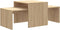 vidaXL - Salontafelset - 100x48x40 - cm - bewerkt - hout - sonoma - eikenkleurig