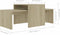 vidaXL - Salontafelset - 100x48x40 - cm - bewerkt - hout - sonoma - eikenkleurig