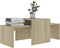 vidaXL - Salontafelset - 100x48x40 - cm - bewerkt - hout - sonoma - eikenkleurig