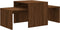 vidaXL - Salontafelset - 100x48x40 - cm - bewerkt - hout - bruineikenkleurig