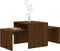 vidaXL - Salontafelset - 100x48x40 - cm - bewerkt - hout - bruineikenkleurig