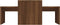 vidaXL - Salontafelset - 100x48x40 - cm - bewerkt - hout - bruineikenkleurig