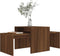 vidaXL - Salontafelset - 100x48x40 - cm - bewerkt - hout - bruineikenkleurig