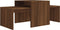 vidaXL - Salontafelset - 100x48x40 - cm - bewerkt - hout - bruineikenkleurig