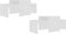 vidaXL - Salontafelset - 100x48x40 - cm - bewerkt - hout - wit