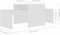 vidaXL - Salontafelset - 100x48x40 - cm - bewerkt - hout - wit
