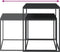 vidaXL - Salontafelset - 2 - st - bewerkt - hout - en - metaal