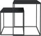 vidaXL - Salontafelset - 2 - st - bewerkt - hout - en - metaal