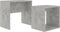 vidaXL - Salontafelset - 48x30x45 - cm - bewerkt - hout - betongrijs