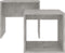 vidaXL - Salontafelset - 48x30x45 - cm - bewerkt - hout - betongrijs