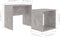 vidaXL - Salontafelset - 48x30x45 - cm - bewerkt - hout - betongrijs