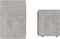 vidaXL - Salontafelset - 48x30x45 - cm - bewerkt - hout - betongrijs