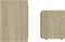 vidaXL - Salontafelset - 48x30x45 - cm - bewerkt - hout - sonoma - eikenkleurig