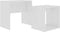 vidaXL - Salontafelset - 48x30x45 - cm - bewerkt - hout - wit